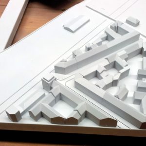 Wettbewerbsmodell - Neubau einer Großmarkthalle, München