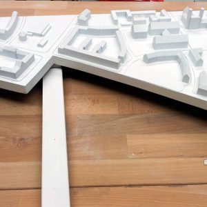 Wettbewerbsmodell - Neubau einer Großmarkthalle, München