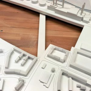 Wettbewerbsmodell - Neubau einer Großmarkthalle, München