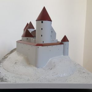 Historisches Burgmodell der Burg Hohenfreyberg