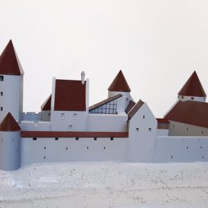 Historisches Burgmodell der Burg Hohenfreyberg