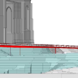 Geplante Fuß- und Radwegbrücke nahe der Heilig Kreuz Kirche am Giesinger Berg in München