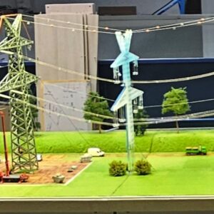 Seiltausch-Modell, TransnetBW GmbH, AMOS -Modellbau - Übertragungsnetzbetreiber für Baden-Württemberg