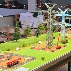 Seiltausch-Modell, TransnetBW GmbH, AMOS -Modellbau - Übertragungsnetzbetreiber für Baden-Württemberg