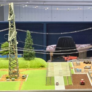 Seiltausch-Modell, TransnetBW GmbH, AMOS -Modellbau - Übertragungsnetzbetreiber für Baden-Württemberg