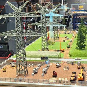 Seiltausch-Modell, TransnetBW GmbH, AMOS -Modellbau - Übertragungsnetzbetreiber für Baden-Württemberg