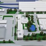 Anschauungsmodell: U-Bahnbetriebshof Nord, München M 1: 500