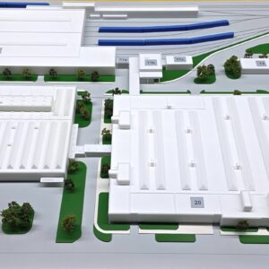 Anschauungsmodell: U-Bahnbetriebshof Nord, München M 1: 500