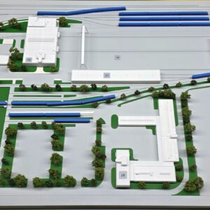 Anschauungsmodell: U-Bahnbetriebshof Nord, München M 1: 500